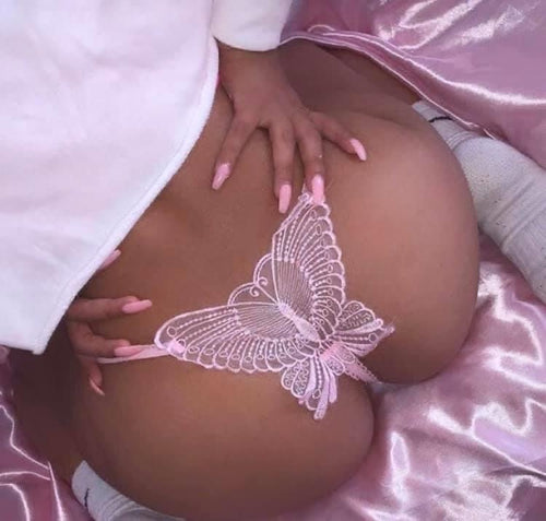 “Butterfly Booty” Crotchless Panties